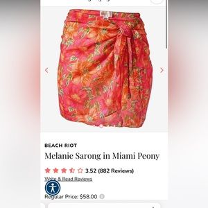 Beach Riot Melanie Sarong coverup